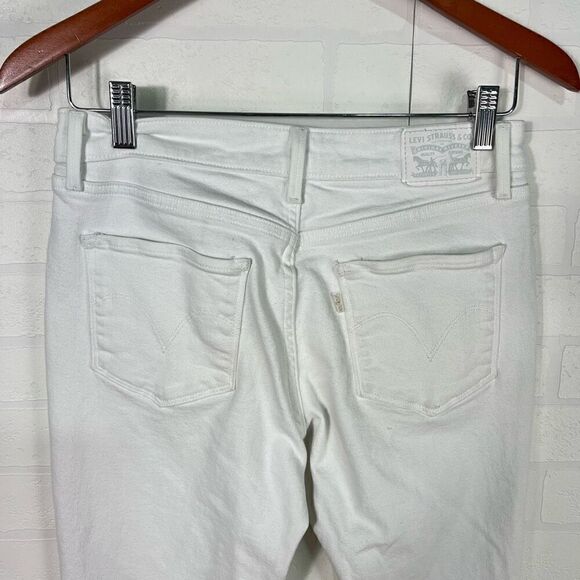 Levi Strauss Womens White Ankle Jeans Size 28W - Picture 8 of 12